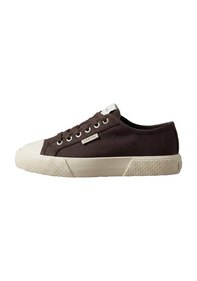Calvin Klein Vulc Lace Up Canvas, 0kq Kahverengi Kadın Spor Ayakkabı