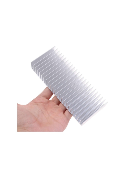 15cm X 6cm X 2.5cm Alüminyum Metal Soğutucu Blok Radyatör Peltier Isı Düşürücü Amfi Led Entegre