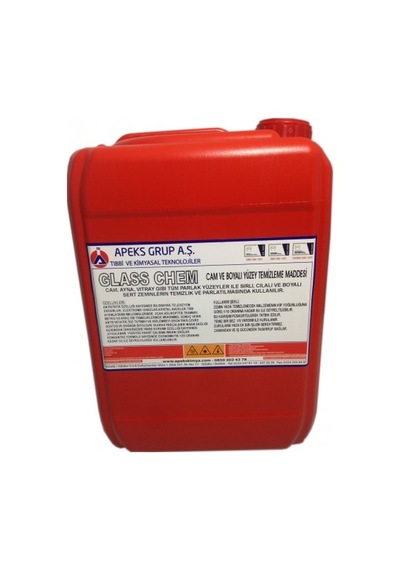 Cam ve Parlak Yüzey Temizleyici Glass Chem -Konsantre 5 Kg