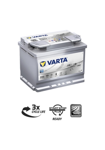 Varta 12V 60 Ah Agm Start-Stop Akü - Güncel Üretim / 455077603