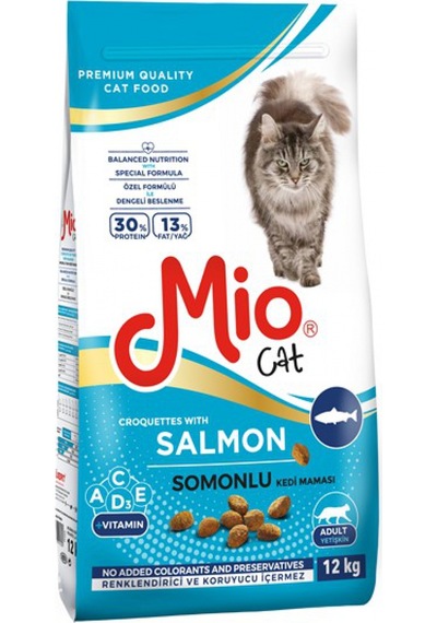 Mio Somonlu Yetişkin Kedi Maması 12 KG
