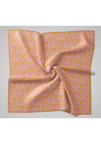 Silk Home Soft Eşarp 73091-26 Pembe, Pudra, Yağ Yeşili, Turuncu