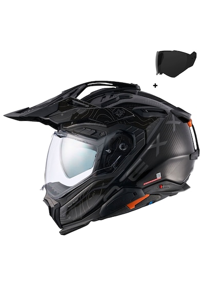 Nexx X.wed 3 Furka Karbon Enduro Motosiklet Kaskı Siyah - Gri