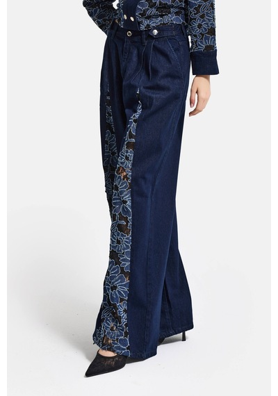 Itsbasic Kadın İndigo Selvedge 7s6-50 Wide Leg Dantel Nakış Detaylı Özel Tasarım Denim Jean Itsbasic Kadın İndigo Selvedge 7s6-50 Wide Leg Dantel Nakış Detaylı Özel Tasarım Denim Jean