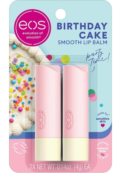 Eos Birthday Cake Lip Balm 2 x 4 G
