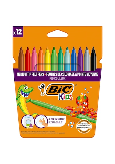 Bic 3'lü Boya Seti Kuru + Keçeli + Pastel Boya 12'li ve Resim Defteri