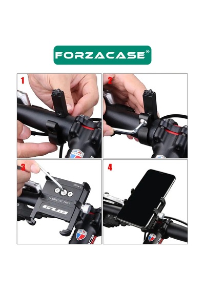 Bisiklet Motosiklet Scooter Gidon Metal Telefon Tutucu - P7 Fc982