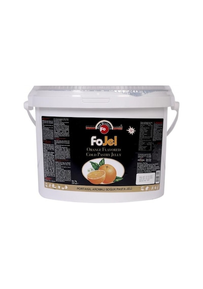 Portakal Aromalı Soğuk Pasta Jeli 7 Kg