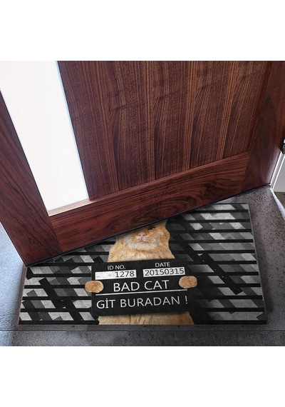 Kedi Köpek Komik Tasarımlı Dekoratif Kapı Önü Paspas, Dış Mekan/ev İçi/banyo/mutfak/yatak Odası/giriş Paspas Diğer