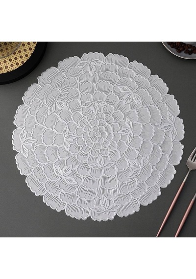 6'lı Amerikan Servis Flower - Silver-4808 Gümüş