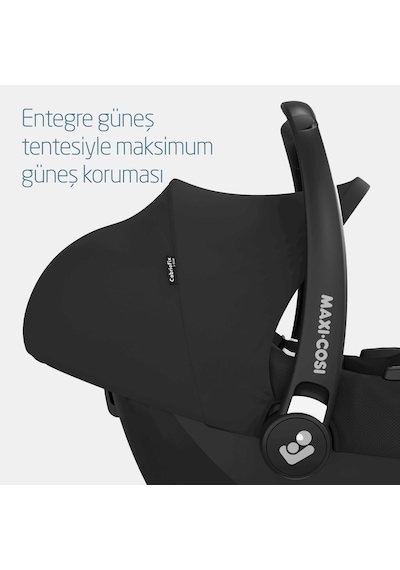 Maxi-Cosi Leona2-Cabriofix I-Size Tek Elle Katlanabilen Ultra Kompakt Çift Yönlü Seyahat Sistem Bebek Arabası Black