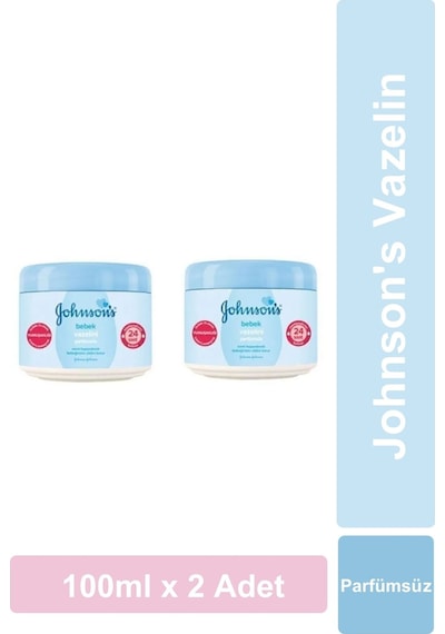 Johnson's Parfümsüz Vazelin 100 ml x2