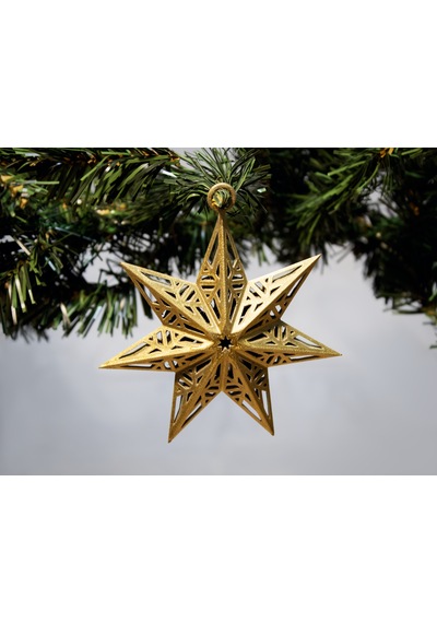 Kar Tanesi Noel Yıldızı Süsü Hediyelik Dekor Yeni Yıl Obje Seti 11cm