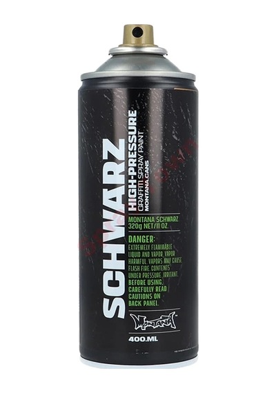 Montana Schwarz Recycled Siyah Sprey Boya 400ml Blk 9001 Siyah