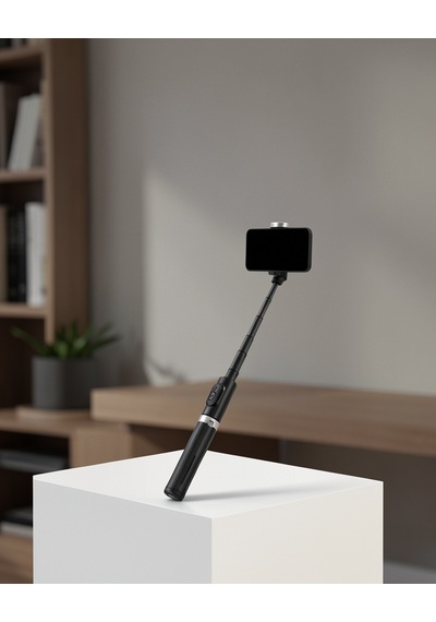 Katlanabilir Bluetooth Işıklı Selfie Çubuğu, 130 Cm