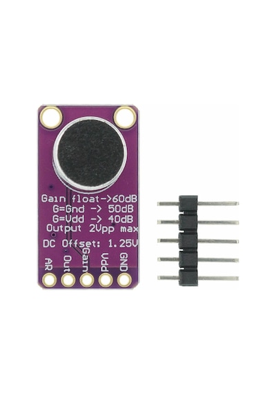 Alkatronik-Max9814 Amplikatörlü Analog Mikrofon Modülü Ses Algılama Sensörü