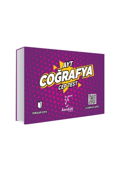 AYT Coğrafya Cep Test -  Karekök Eğitim Yayın