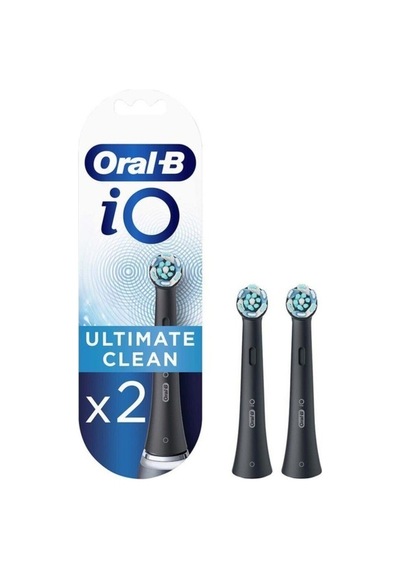 Oral-b Io Ultimate Clean Siyah Diş Fırçası Yedek Başlığı 2 Adet Florürsüz Ve Bpa İçermez