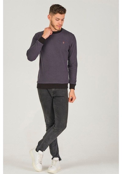 V4004 Dewberry Erkek Sweatshırt-antrasit Antrasit