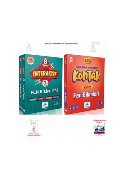 Paraf 8. Sınıf Lgs Fen Bilimleri İnteraktif+kontakt 2 Kitap Seti