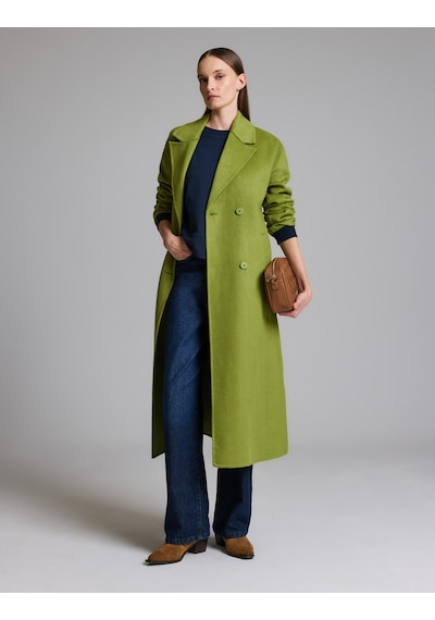 Pierre Cardin Yeşil Yün Karışımlı Kaşe Kaban 50329239-vr016