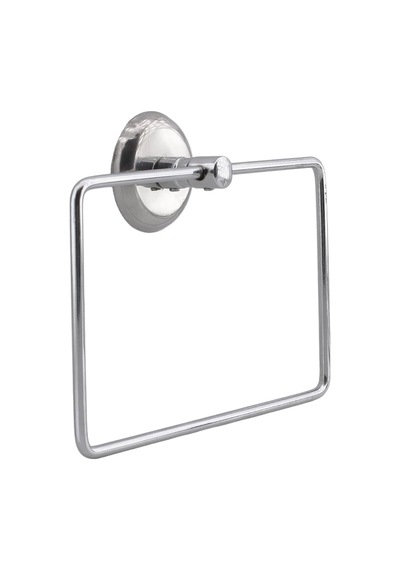Krom Renk Vidalı Kare Havluluk Lavabo Banyo Mutfak Aparat Standı Bez Havlu Askısı Paslanmaz Metal Genel