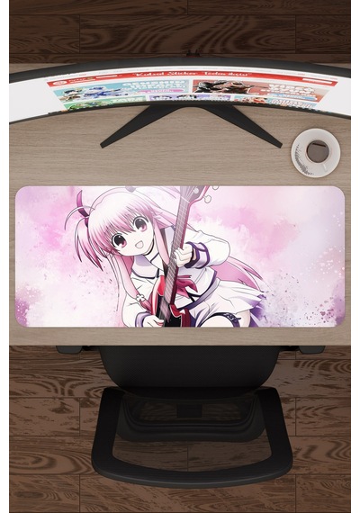 Angel Beat S Anime V4 - 70x30 Xl Gaming Kauçuk Kaymaz Taban Mouse Pad Fare Altlığı