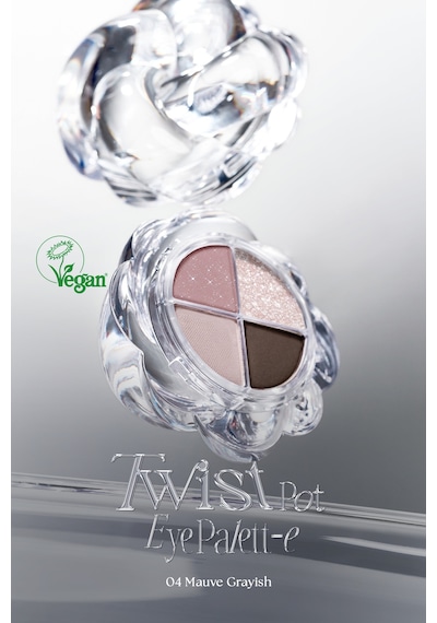 İpeksi Dokulu 4'lü Far Paleti Muzıgae Mansıon Twist Pot Eye Palette 04 Mauve Grayish 04 Mauve Grayish