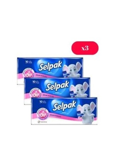 Selpak Mendil Çiçek Kokulu 10' Lu X3 Adet