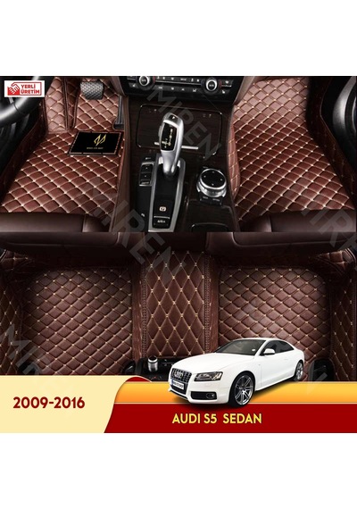 Audi S5 2009-2016 Sedan Araç 5D Havuzlu Suni Deri Oto Paspas