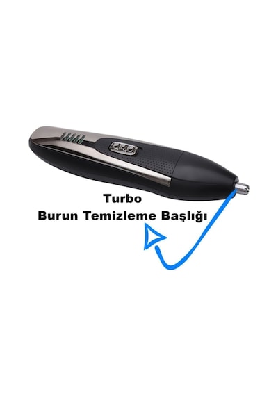 Pro Model 3 Başlıklı Profesyonel 3in1 Tıraş Makinesi Saç Sakal Burun Kılı Tüy Temizleme Traş