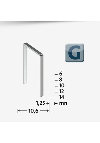 Novus Geniş Zımba Teli 53f/14 Galvaniz 600 Adet