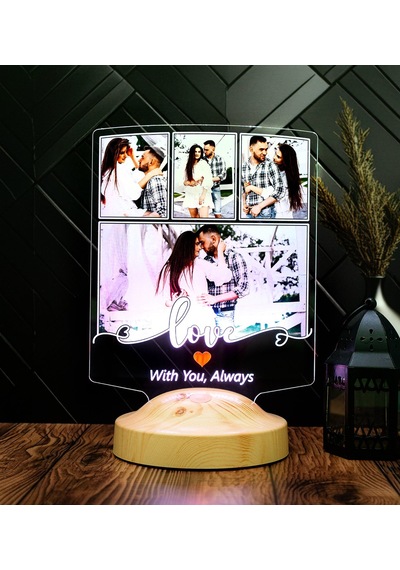 Fotoğraflı Love Led Lamba Eşe & Sevgiliye Anlamlı 14 Şubat Hediyesi