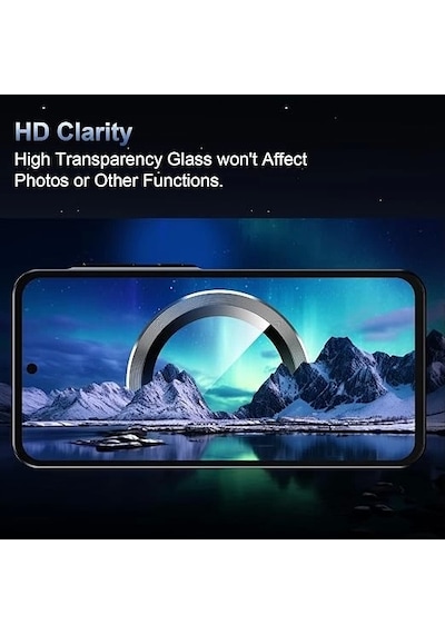 Samsung Uyumlu Galaxy A54 Kamera Koruyucu Temperli Cam Parlak Lens Koruma Eko Cl-07