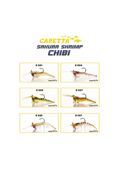 Caretta Sakura Shrimp Chibi 3.7g 50mm Silikon Yem