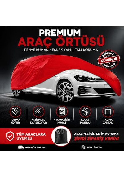 Kırmız Penye Branda Garaj Branda Kumaş Branda Tozdan Ve Güneşten Korur 1