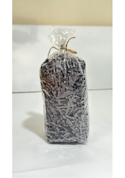 Füme Z Zigzag Kırpık Kâğıt Hediye Kutu İçi Dolgu Süsleme Ve Dolgu Malzemesi 25 Gr
