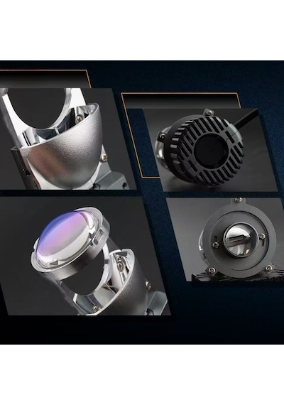 H4 Far Ampül Lazer Mercekli T9-pro Luxury Ayarlı Mini Bi-led Far Ampülü