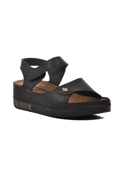 Ayakmod 07-109rr Siyah Kadın Sandalet 001