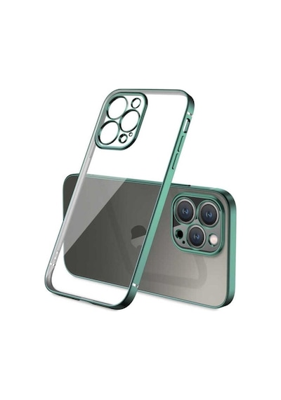 Apple Uyumlu iPhone 13 Pro Kılıf Zore Gbox Kapak Koyu Yeşil