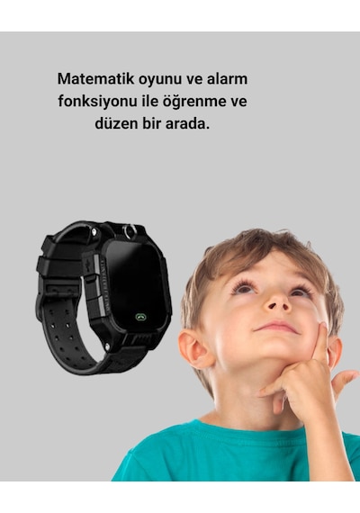 S10 - 868 - Siyah Çocuk Takip Saati Güvenli Alan Uyarısı Ve - Muratech - Sesli Mesaj Dpas26