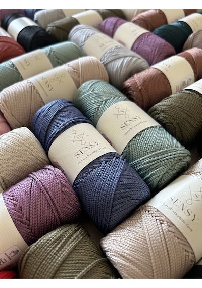 Sensy 1.5 Mm - 100 Gr Polyester Makrome Ipi Bakır 150 M Polyester Makrome Ip Supla Ip Ve Çanta Ipliği