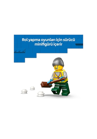 LEGO® City Kar Küreme Aracı Oyuncağı 60490 - 6 Yaş Üzeri Çocuklar için Sürücü Minifigürlü Yaratıcı Oyuncak Yapım Seti (263 Parça)
