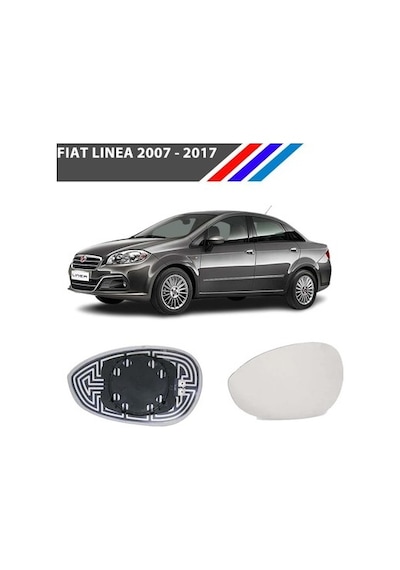 Fıat Lınea Ve Grande Punto İçin Sol Ayna Camı Elektirikli 71740498 Gri