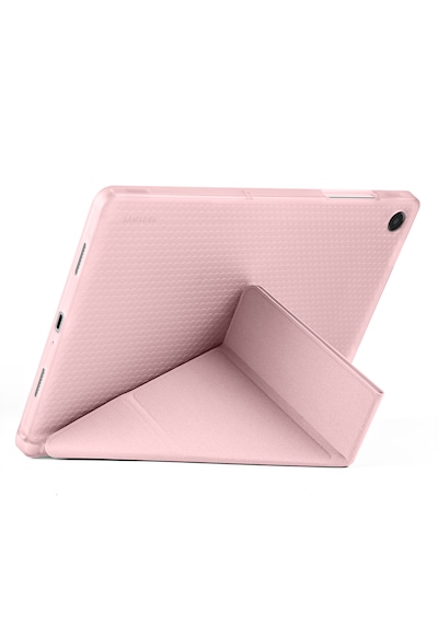 Samsung Galaxy Uyumlu Tab A11 Plus Kılıf Tri Folding Kalem Bölmeli Katlanabilir Standlı Pu Deri Yumuşak Kapak