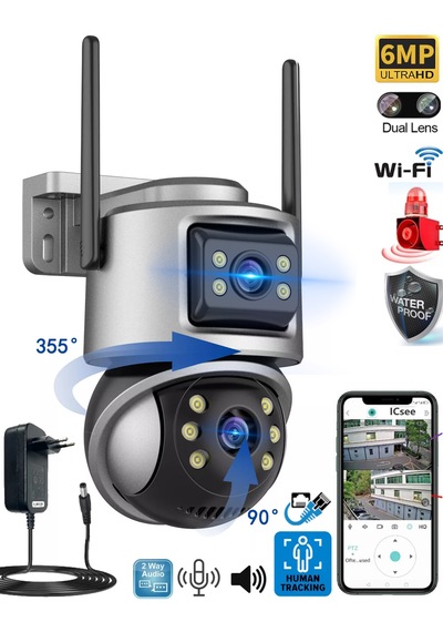 Icsee Viva223 6mp Dual Lens 360 Görüş Hareketli Akıllı Kamera