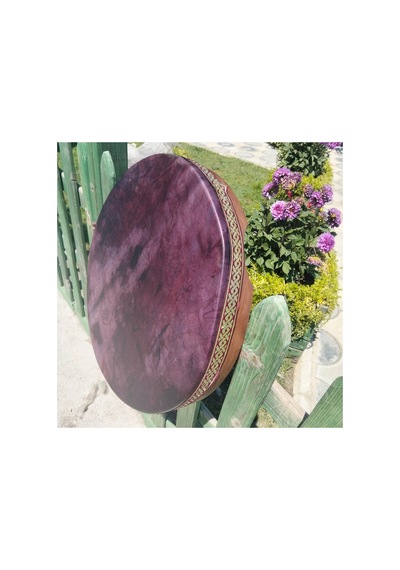 Mustafa Kasap Kuğu Mobilya Ahşap Sanat Çap 50 Cm. Profesyonel Bendir Oğlak Derisi - 906328475