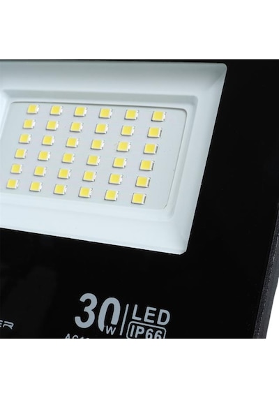 Powermaster Pm-22585 30 Watt - 220 Volt 6500k Ip66 150 Işık Açısı Siyah Slim Kasa Led Projektör Diğer