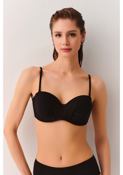 Suwen Diana Straplez Bikini Üst Sbn26565012 Siyah