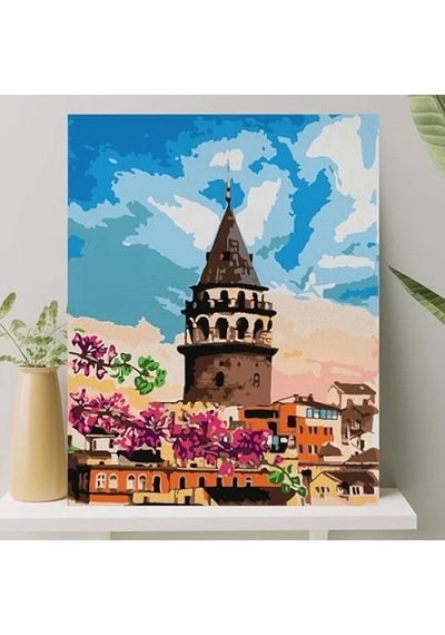 Numaralı Boyama Tuval Seti Fırça Ve Boya Dahil